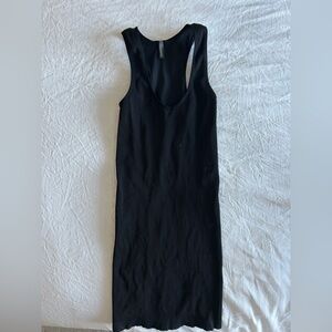 Sunday Best - Black Ribbed Midi Dress